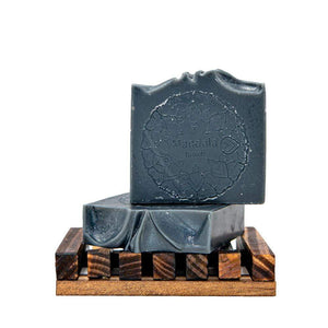 Activated charcoal soap bar. Made with eucalyptus, mint and tea tree. Detox your body and mind