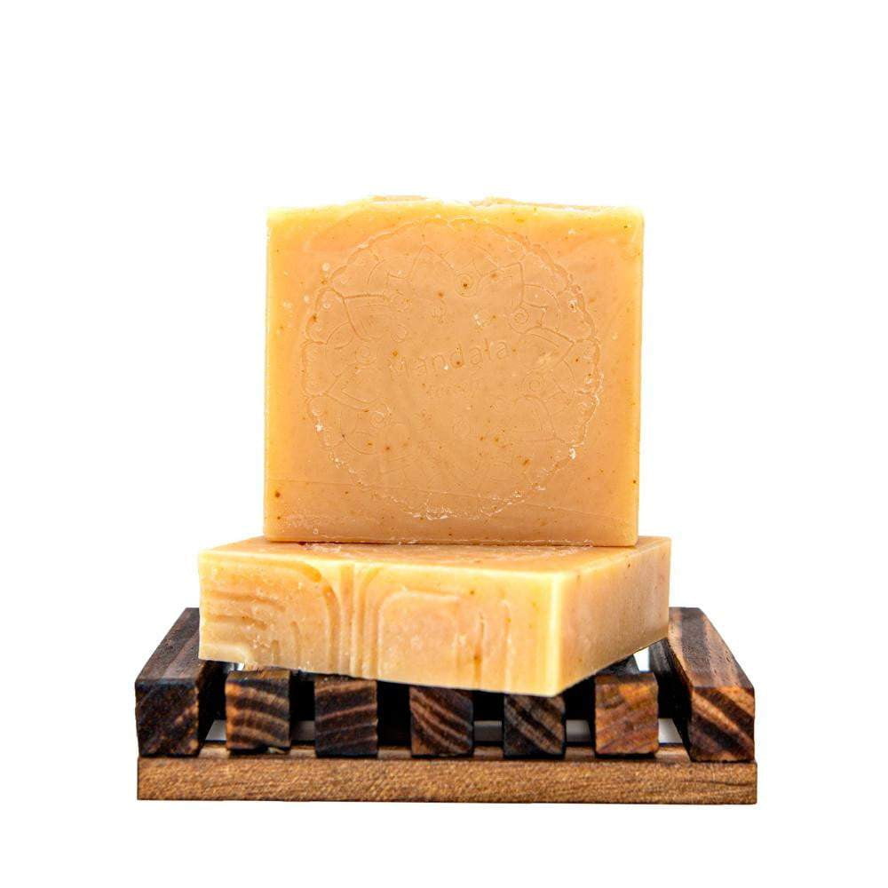 Orange mint soap bar, energizing and refreshing. Perfect for morning showers. 